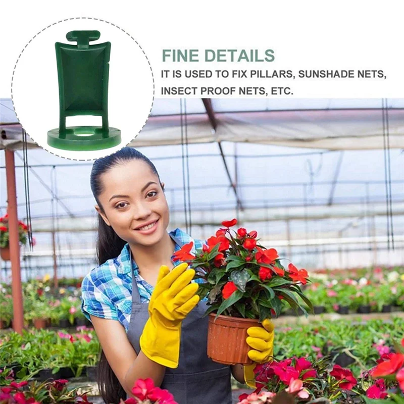 

ABPQ-100PCS Home Connector Bracket Part Rotatable Sunshade Net Fastener Tool Greenhouse Buckle Gardening Clip
