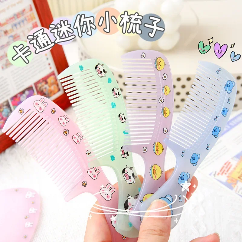 

Новая пластиковая расческа для детей, портативная щетка для волос для студентов, для маленьких девочек, для дома, путешествий, портативная расческа для укладки, массажная расческа с мультяшными животными