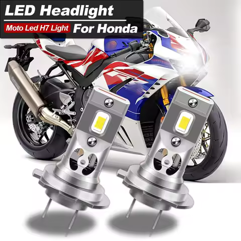 Motorcycle 60W 27000LM White CSP LED H7 Bulbs Headlight For Honda CBR1000RR 2004-2016 CBR500R 2013-2015 CBR600RR 2003-2017