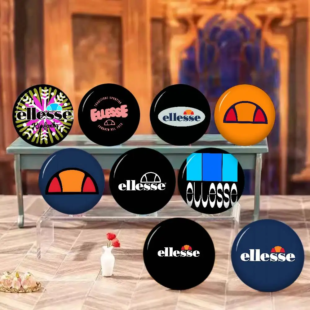 E-Ellesse Surf Style Anime Brooches Cute Cartoon  Badge Jacket Jeans Lapel Pin Gift Accessorie