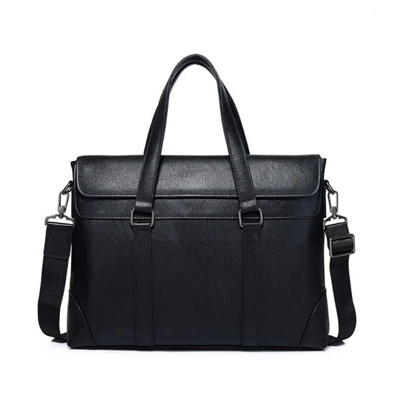 

New men's leather briefcase and laptop bag - fashionable luxury business casual handbag shoulder bag