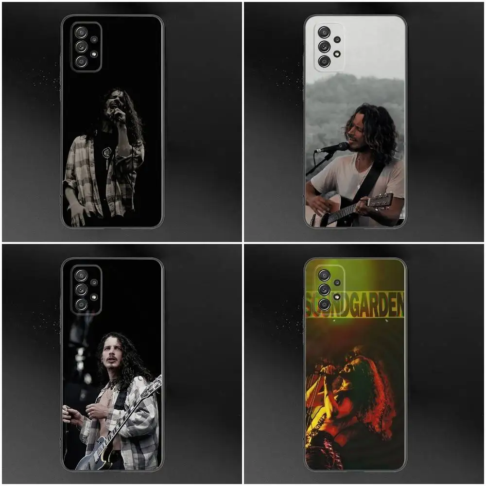

C-Chris-Cornell Phone Case For Samsung Galaxy S25,S24,S21,S22,S23,S30,Ultra,S20,Plus,Fe,Lite,Note,10,9,5G Black Cover
