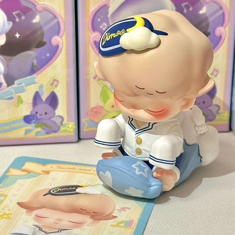 Dimoo original tecelagem maravilhas série figura de ação caixa cega brinquedo caixa mistério bonito dos desenhos animados figura coleção modelo presente natal