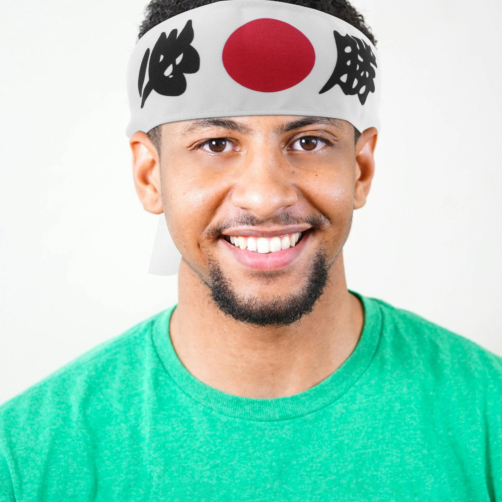 

Japanese Headscarf Headband Dragon Bandanas for Men Polyester Cooking Headwear Karate