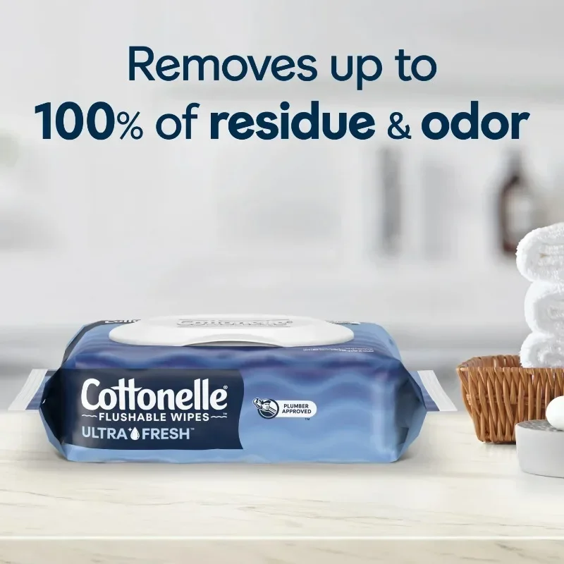 Cottonelle salviette risciacquabili Ultra fresche, 1 Flip-Top Pack