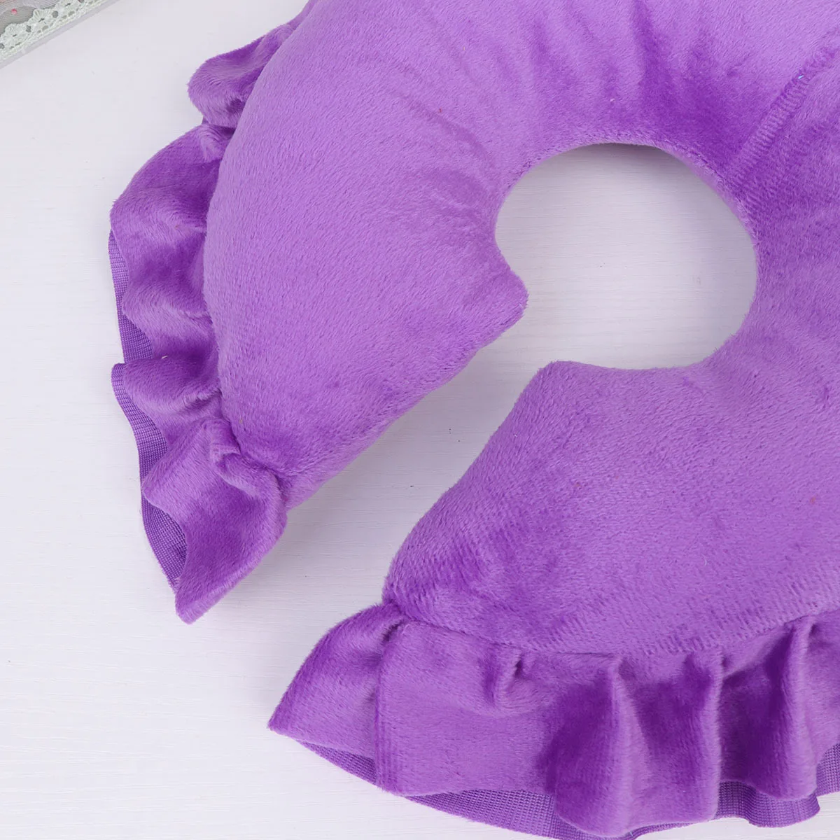 

1Pcs U-Shaped Massage Face Pillow Hollow Design Cushion for Spa Salon Beauty Face Neck Head Rest Pillow Purple