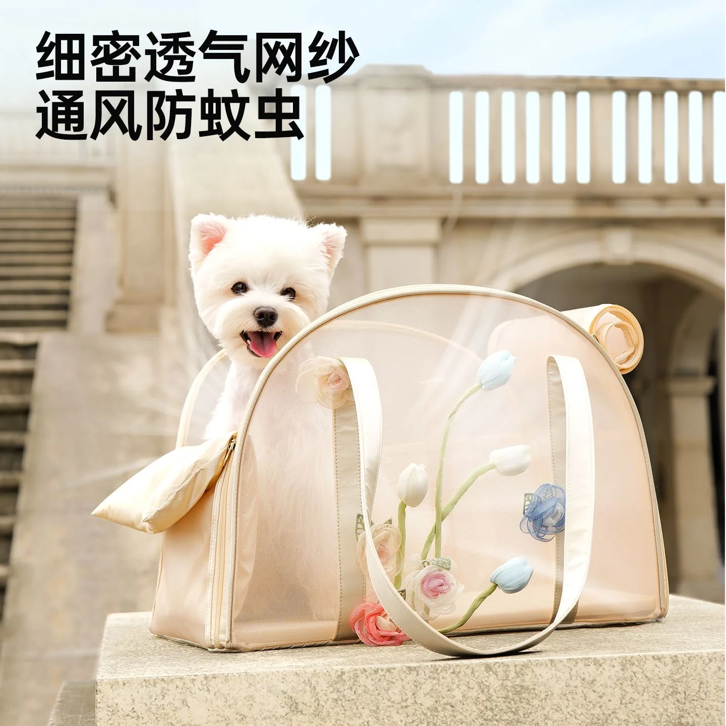 

Fashion Cat Dog Carrier Backpacks Breathable Mesh Pet Carrier Backpack Bag for Travel Foldable Pet Carrier Handbag
