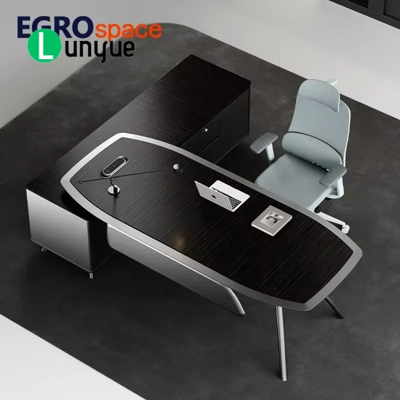 Luxury Modern Executive Desk Elegant Office Furniture Organizer Set for Director Manager Workspace High End Design