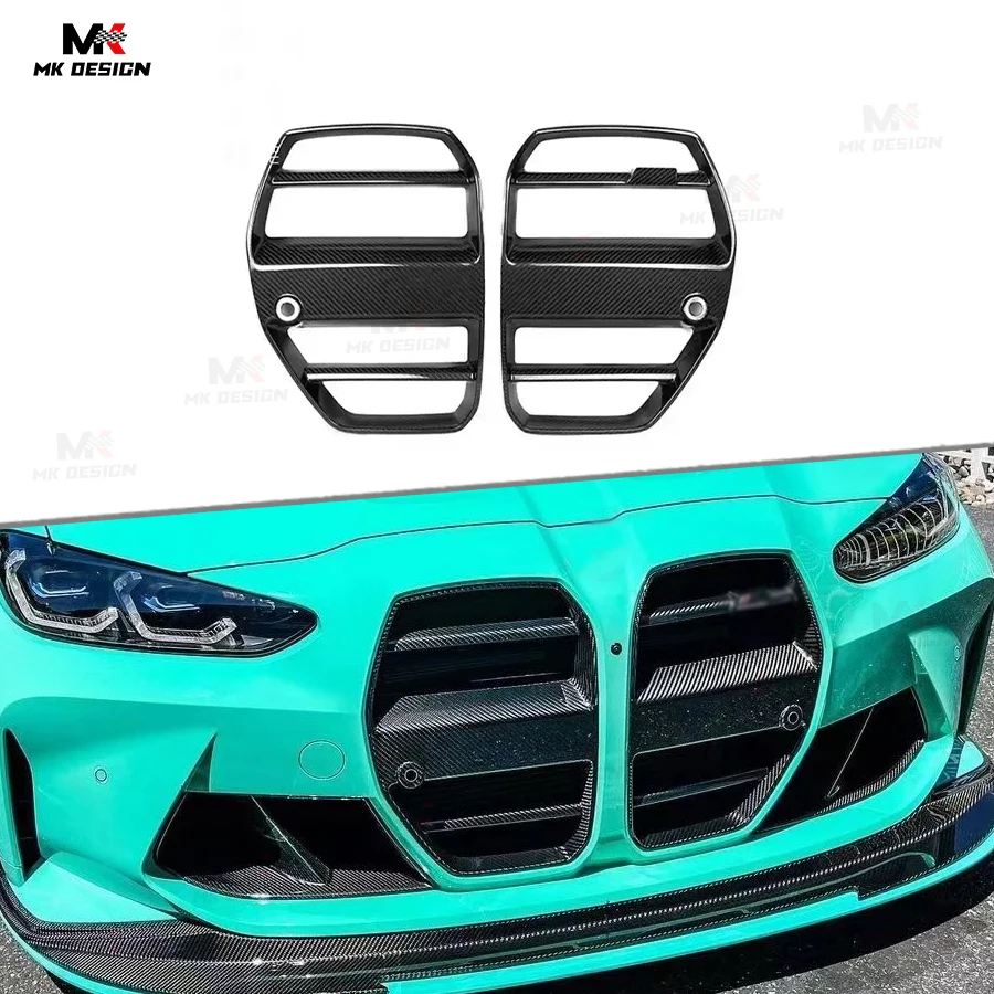 

Carbon Fiber ST Style Front Bumper Mesh Grill Kidney Grille for BMW G80 M3 G82 M4 2021+ Front Grilles Car Accessories