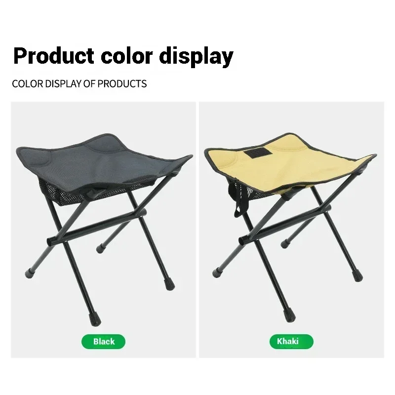 

Outdoor Folding Stool, Lightweight Tactical Chair, Fishing and Sketching Small Stool Portable Leisure Moon Chair Mazha