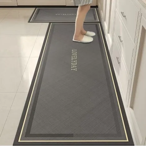 VIKAMA Kitchen Diatomite Floor Mat, Anti-Slip, Oil-Proof, Water-Absorbent And Dirt-Resistant Carpet, Home Decoration