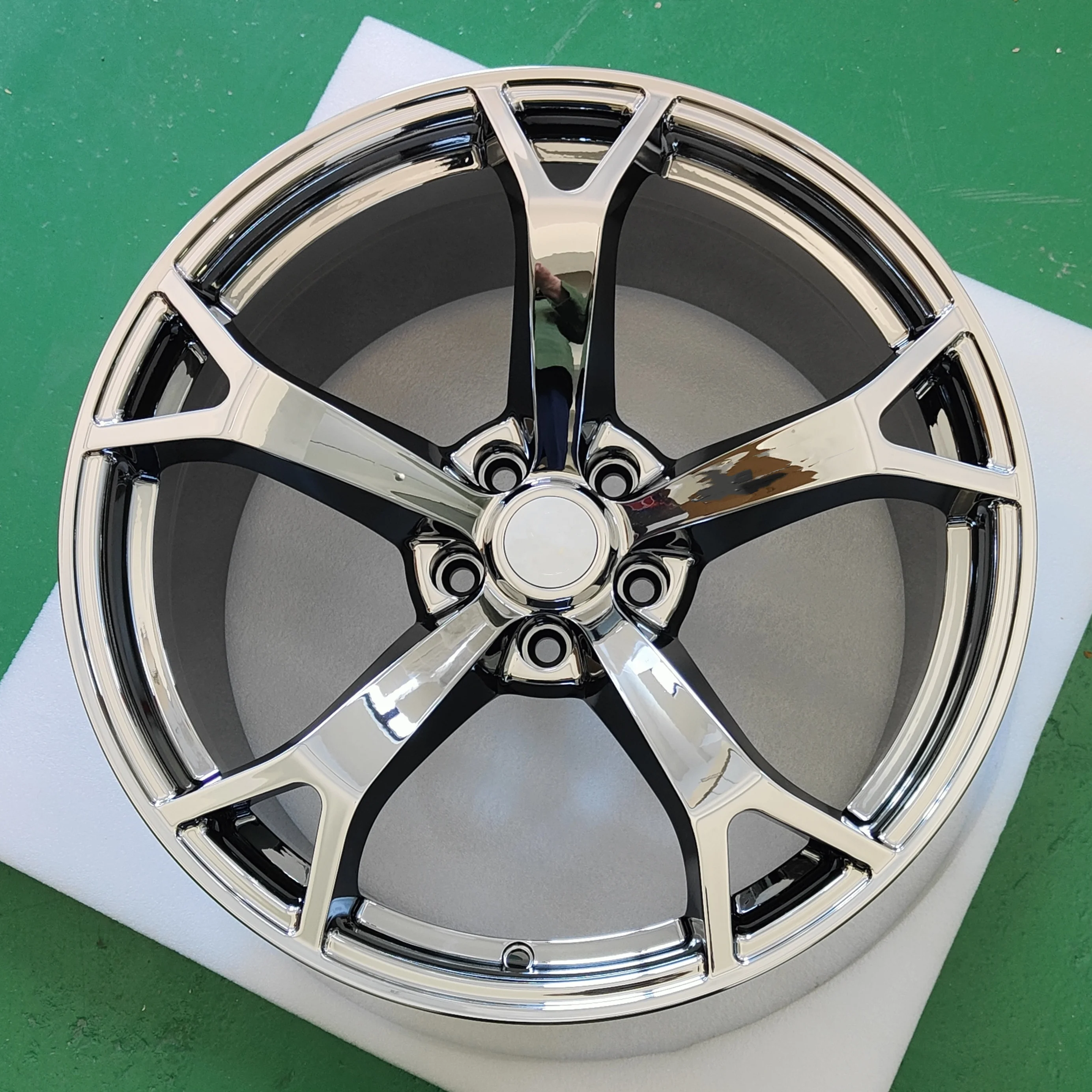 

Forged Polished Chrome Deep Dish Lightweight High Quality Performance Single Five Spoke Aluminum Car Wheels NISMO for