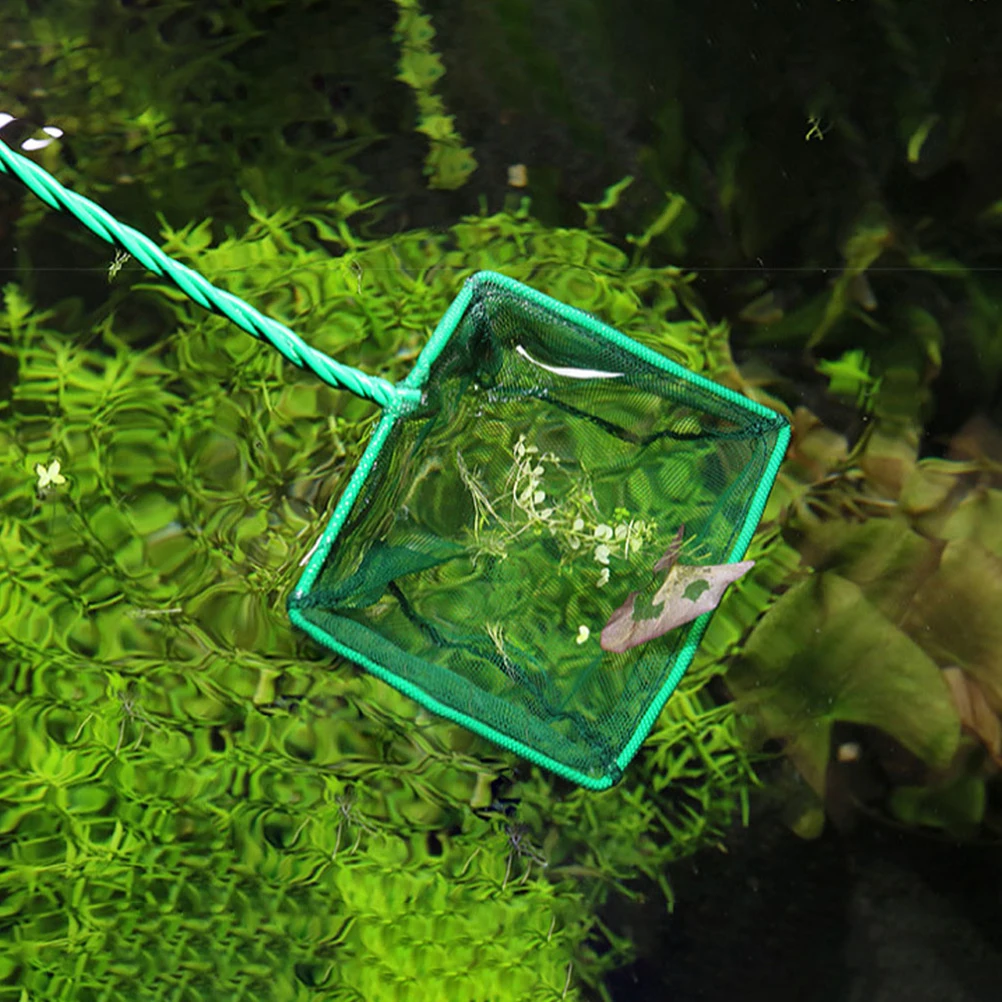 

2pcs Fish Accessories Foldable Aquarium Net For Tanks Portable Fishing Net With Handle Multi-Use Catching Mesh For Fish