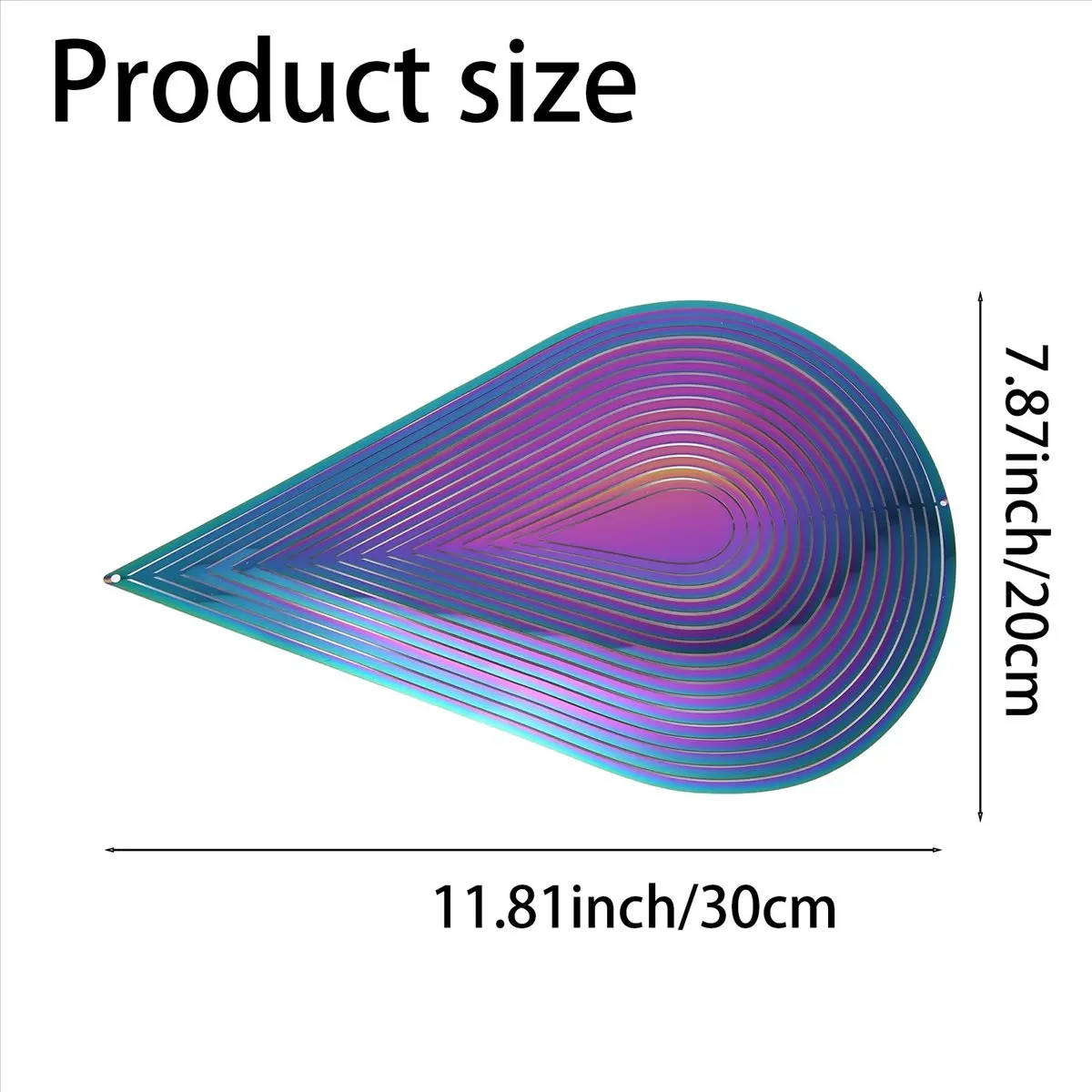 ABJV الرياح الدقات زينة معلقة المعلقات الدورية Windchimes في الهواء الطلق حديقة ديكور المنزل المعادن بالتنقيط الرياح الدوار