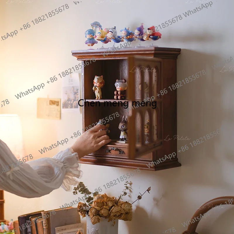 k182zc182Medieval storage cabinet Multi-layer toy doll figure locker Desktop cup display cabinet Wall decoration