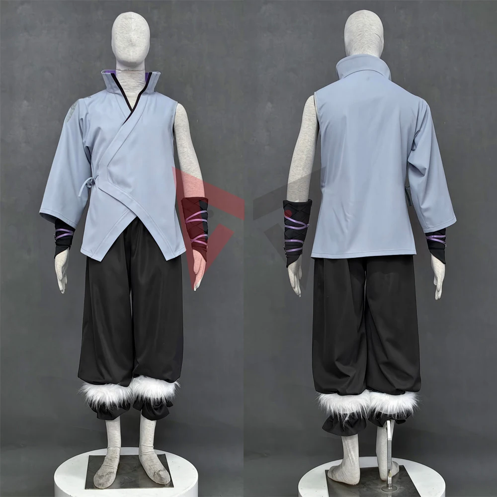 New Game Ninja Uchihang Sasukesing Cosplay Costume Hero Shirt Pants Cloak Mask For Game Party Halloween Custom Made view 3