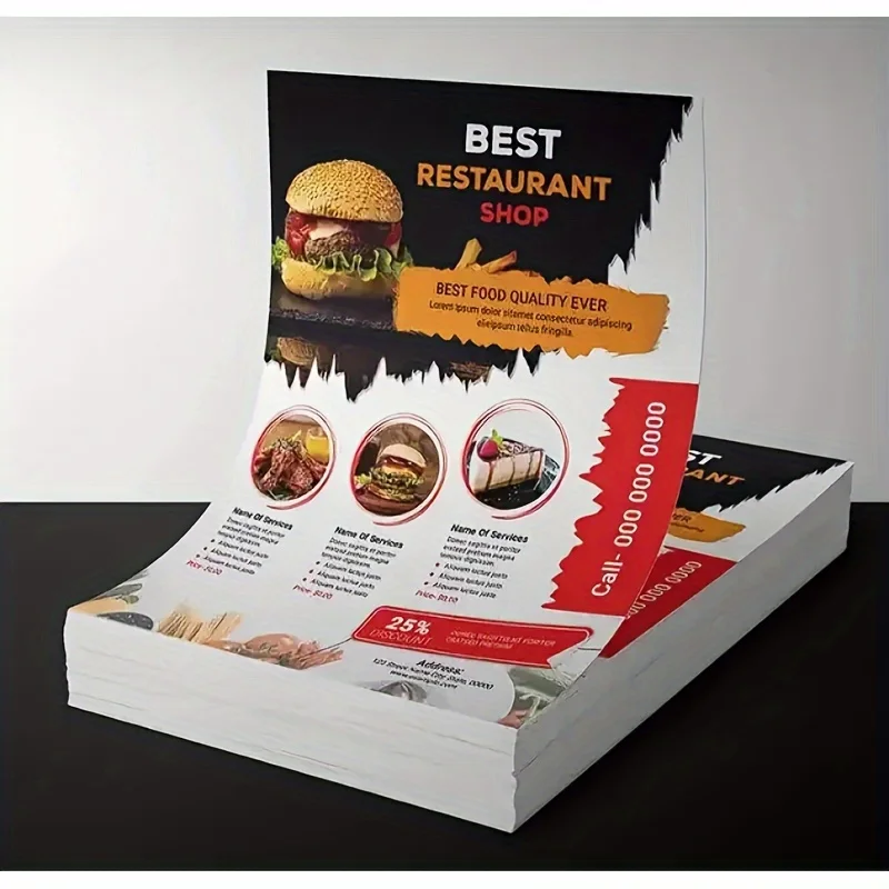 Customized Flyers A4 A5, A6 Size 150gms Paper Printed Poster Color ...