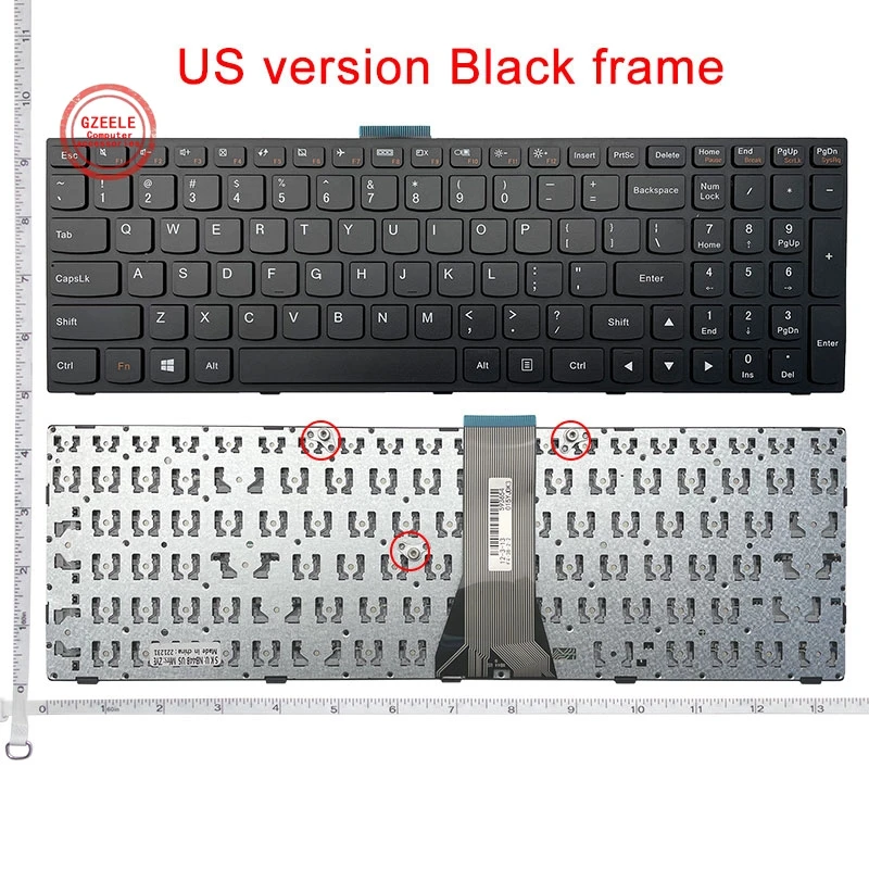 

GZEELE NEW Laptop keyboard FOR LENOVO E50-70 E50-80 G50-80 B51 B51-30 B51-35 B51-80 B71 G51 Flex 2-15 US Replace English layout