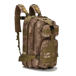 Bolsa táctica militar de 30L, bolsa de Montañismo para deportes al aire libre, mochila Oxford impermeable de camuflaje 3p para viajes de acampada, 11 colores