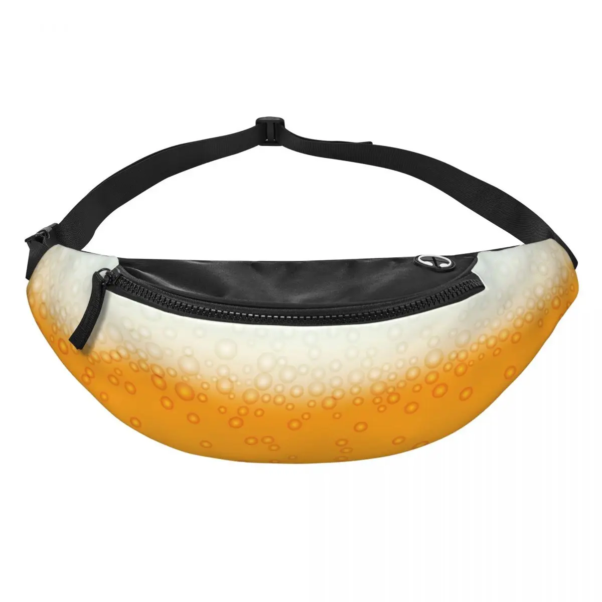Custom Beer Bubbles Foam Fanny Bag Customized Crossbody Waist Pack Women Men Cycling Camping Phone Money Pouch