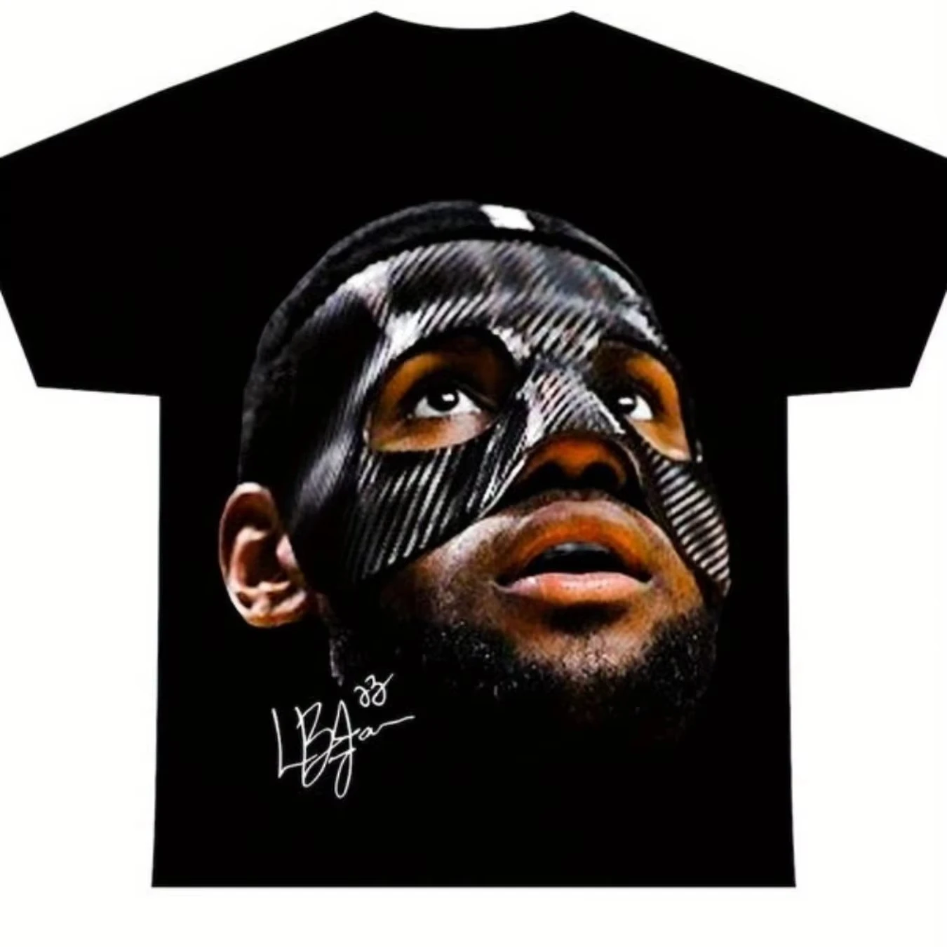 

American Men's Last Dance Retro 90s Style Facial Pattern Summer New Retro Fashion Men's and Women's Streetwear