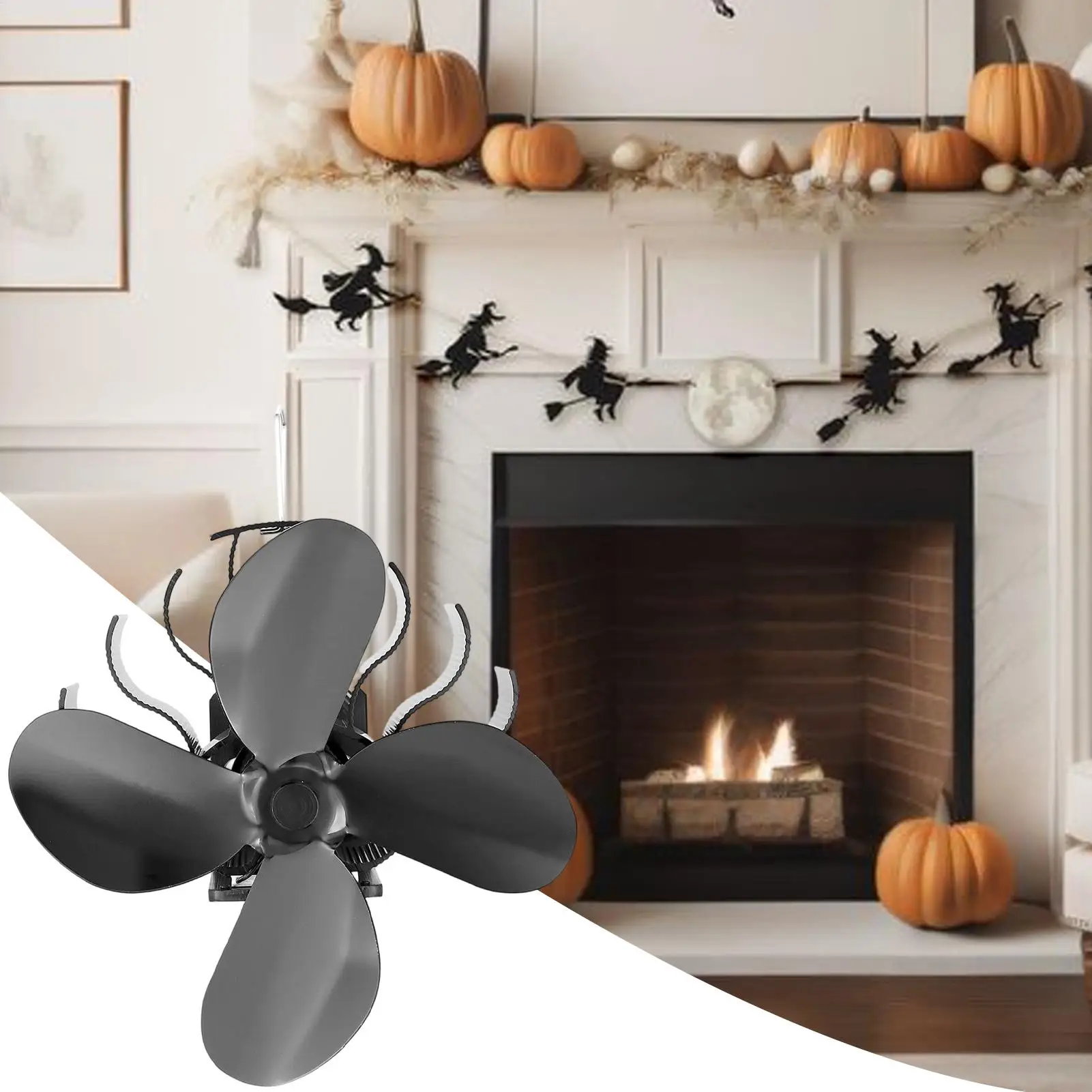 

Stove Fan Warm Air Circulation Wood Burning Stove Fans Heating Supplies Quiet For Indoor Home Log Burner Pellet Pipe Winter