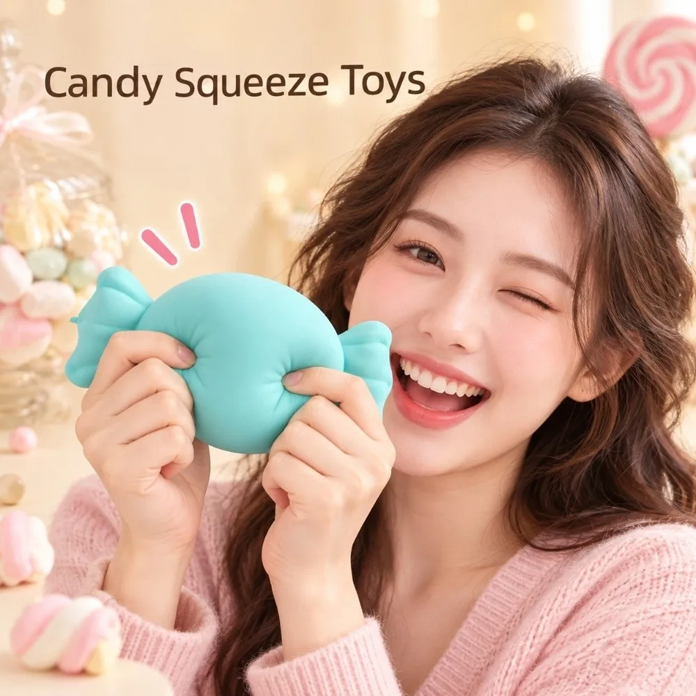 Plasticity Candy Squeeze Toys Super Soft Hand Relax Candy Squishy Toy Comfortable Funny Realistic Candy Pinch Children's Gifts