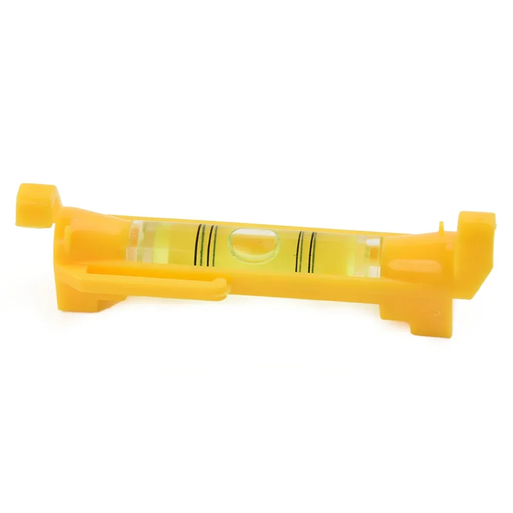 2pcs Horizontal Bubbles Hanging Wire Cascade Mini-level Wire-level Tools Yellow String Leveling Tool W/ String Hook Design