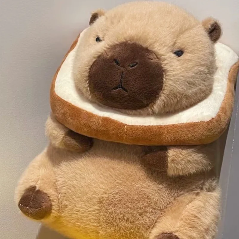 Kawaii Anime Capybara Bread Plush Toy Creative Stuffed Animals Capybara Toast Doll Birthday Toys Cute Gift Collectible Toy Gift
