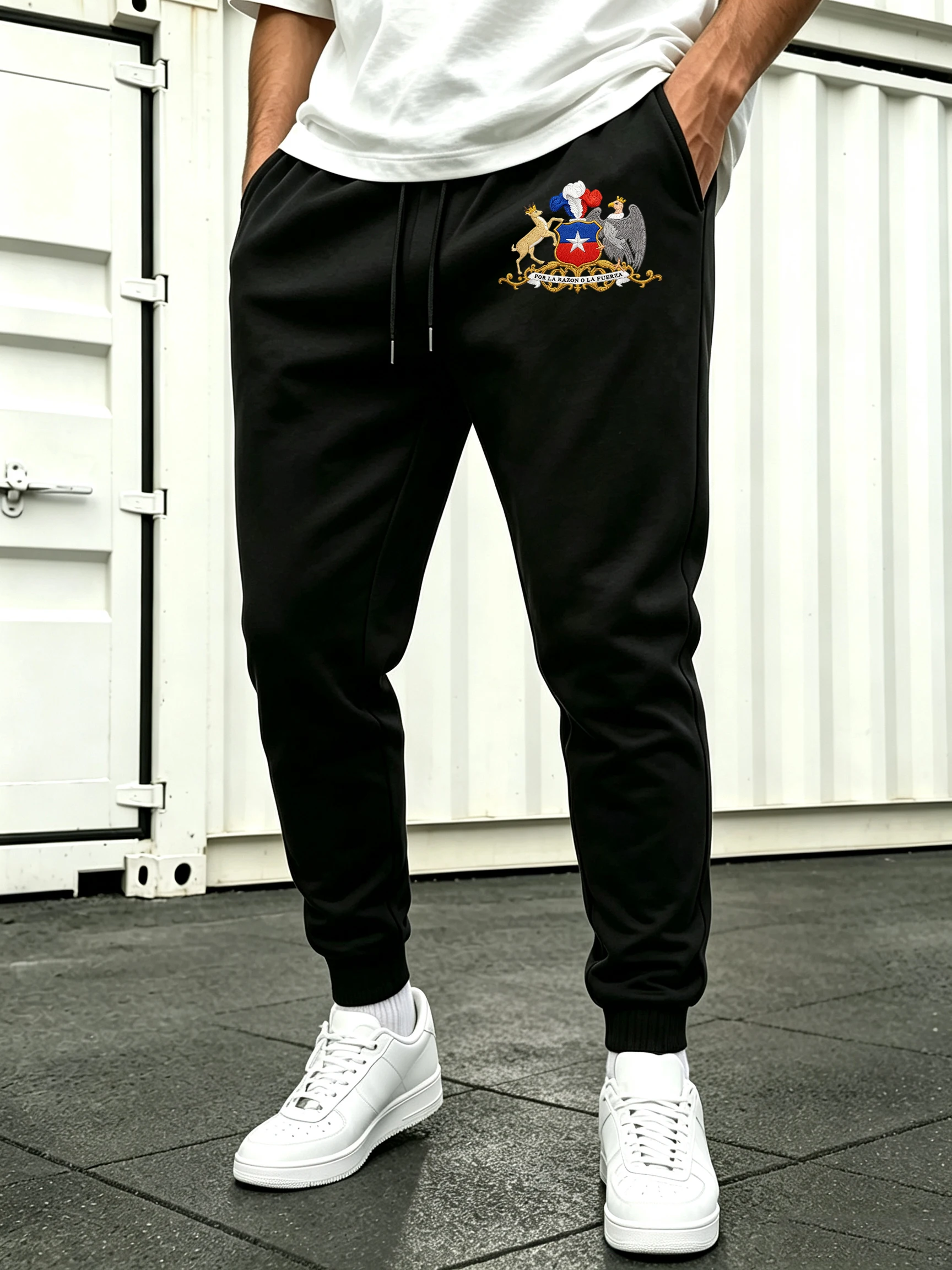 Chile Printed Man Jogging All-Match Clothing Street Casual Sweatpants Pocket Autumn Bottoms Fashion Basics Unisex Long Pant