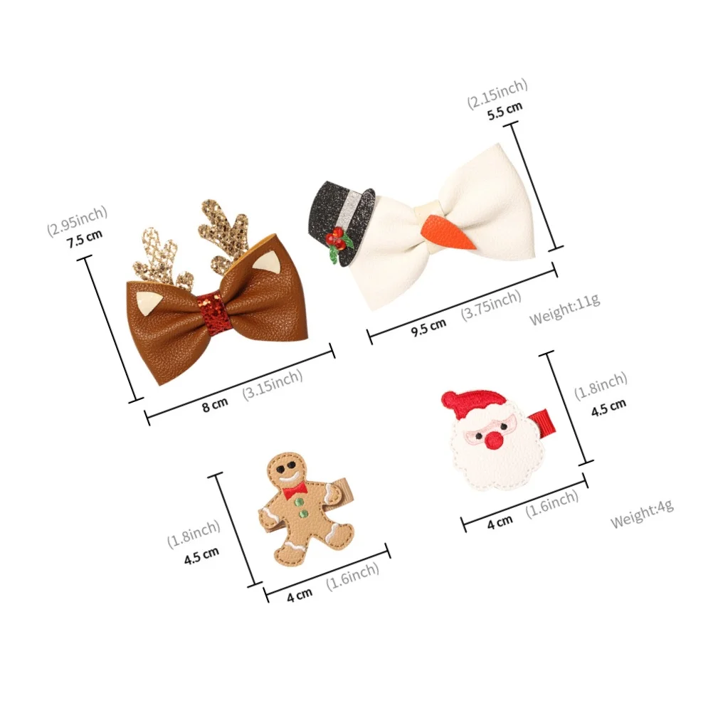 9 clips de horquillas de dibujos animados para accesorios.