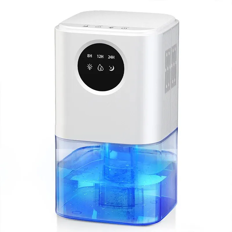 

Customizable Smart Home Dehumidifier 1.7L Large Capacity Dehumidifier Bathroom Basement Timing Dehumidifier with Colored Lights