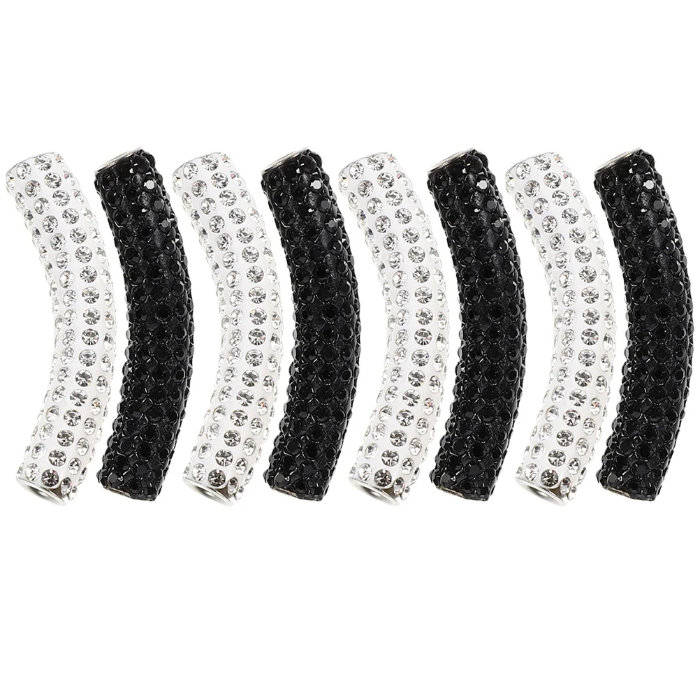 

8 Pcs Decorative Buckle Accessories Shoelace Sneaker Charms Rhinestone Studded Buckles Shoe Lace DIY Fashion Jewelry Metal