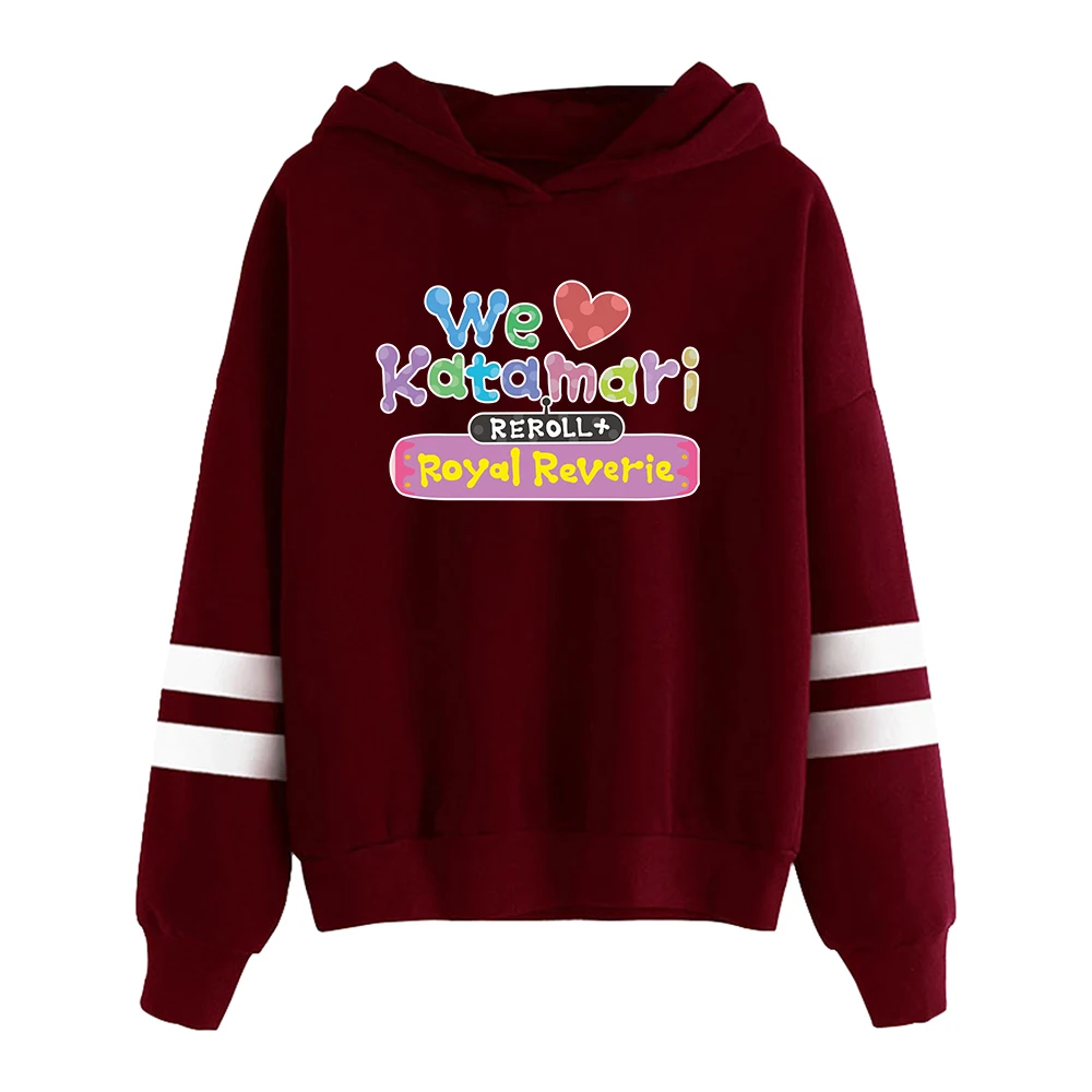 We Love Katamari Reroll Royal Reverie Hoodie Pocketless Parallel Bars Sleeve Sweatshirts Harajuku Streetwear Women Men's Clothes