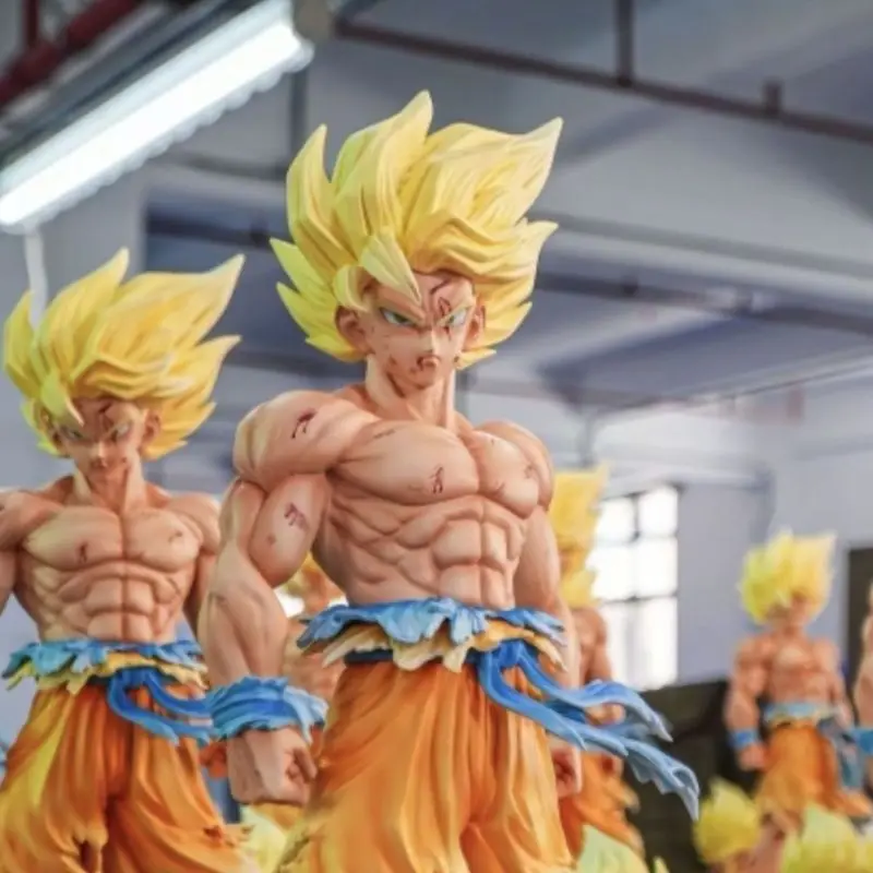 2025 Nuovo CK Dragon Ball Z Son Goku Figura Teste Sostituibili Base Led Super Saiyan Goku Action Figures Modalità Collezione Giocattolo Regalo