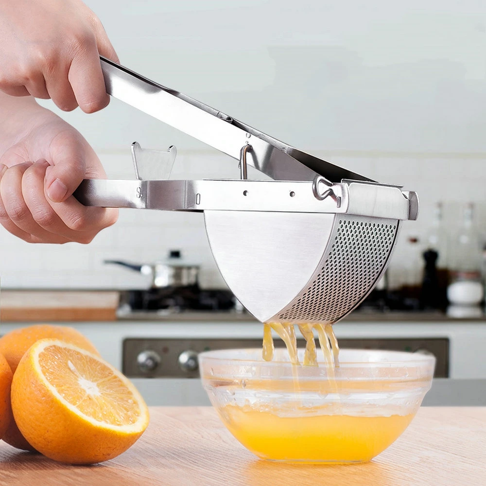 Stainless Steel Potato Press Potato Masher Ricer Fruit Juicr Garlic Press Mashers Vegetable Tools Kitchen Accessories