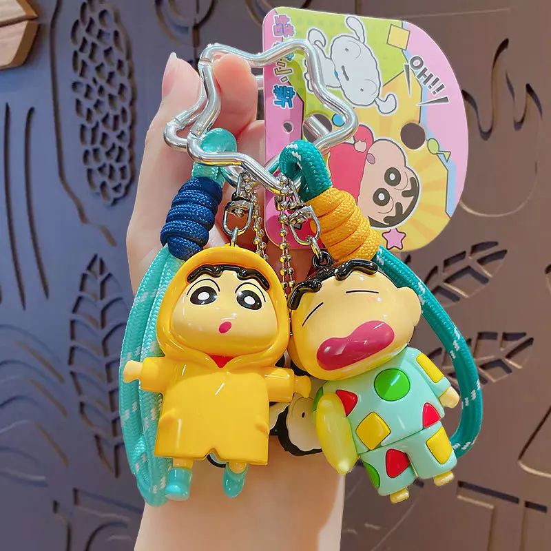 

Kawaii новый мультяшный карандаш Шин-тян брелок милый школьный брелок для ключей фигурка подарок подвесная сумка брелок аксессуары