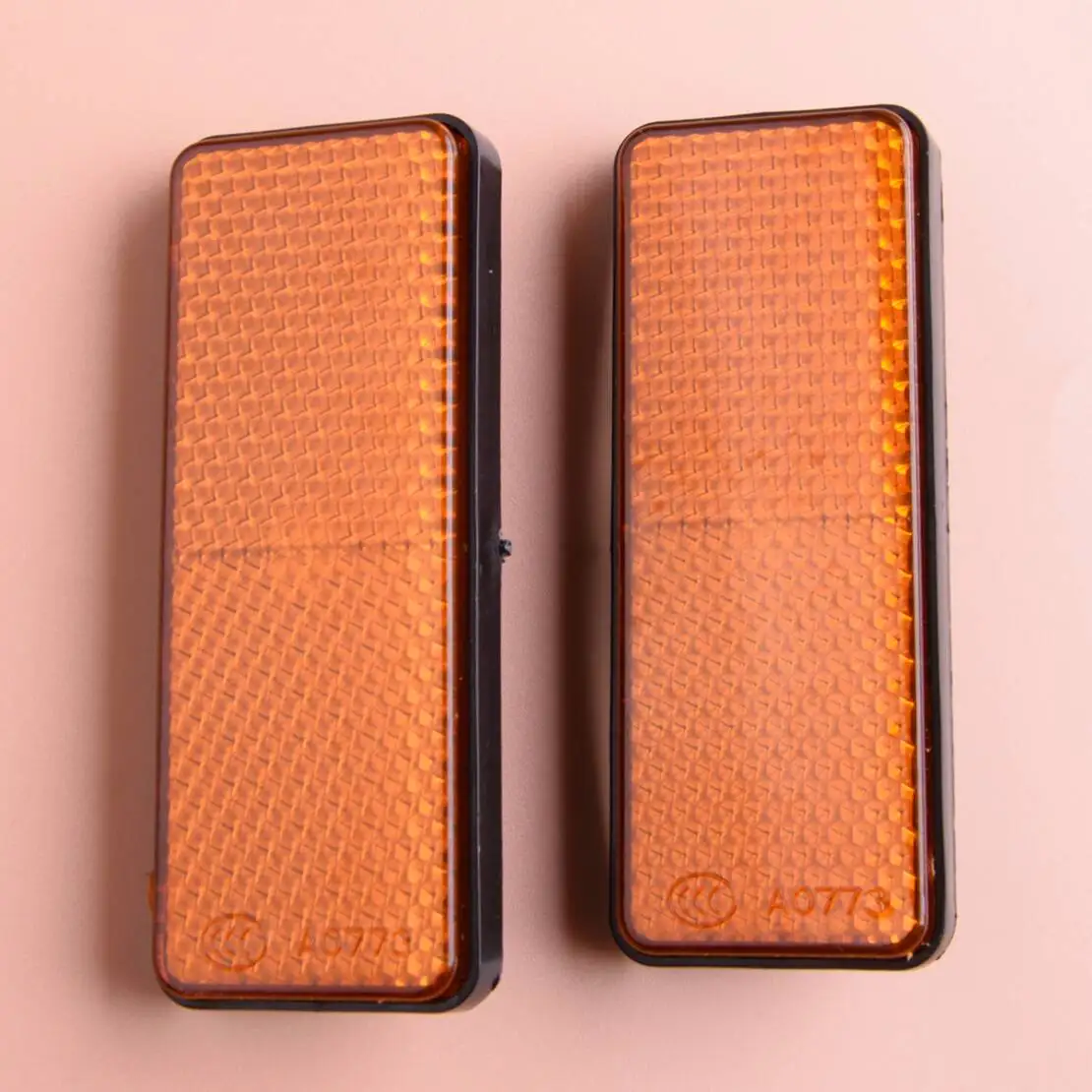 

1 Pair Yellow Front Fork Leg Reflective Reflector 12V Fit for Car ATV Motorcycle Dirt Bikes Trailers