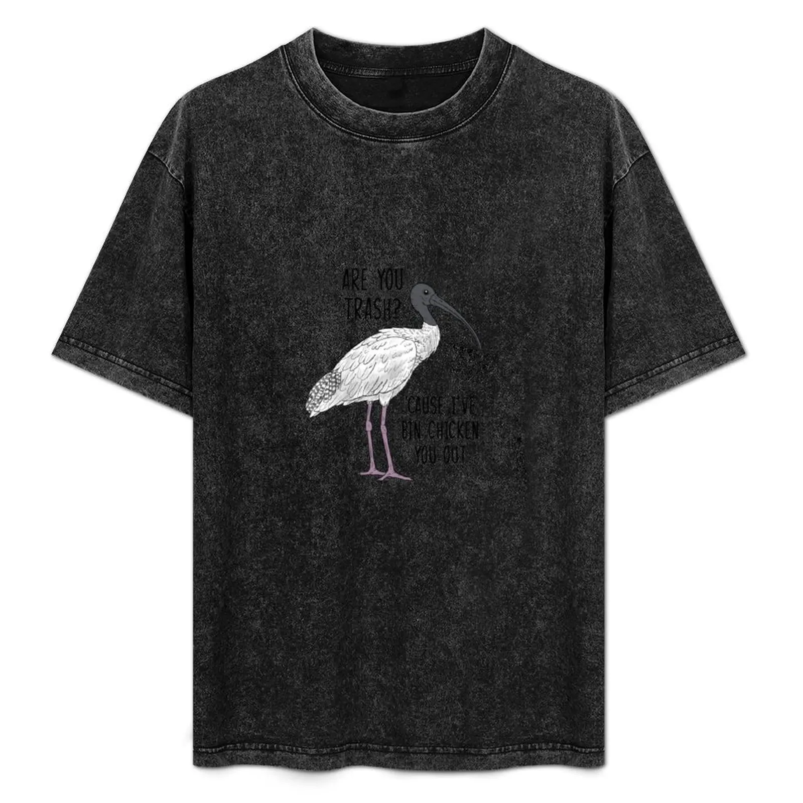 Are you trash? ‘Cause I’ve bin chicken you out T-Shirt graphic shirts oversized slim fit t shirts for men