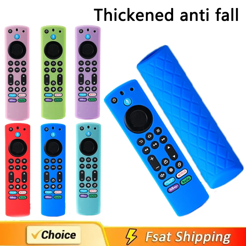 Silicone Remote case For 2023 Fire TV Stick 4K Max 2nd For Fire TV 4-Series Remote Toshiba/Insignia Shockproof Remote Cover