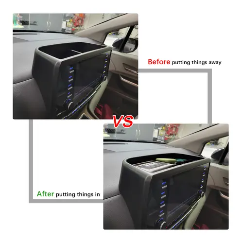For 2021 2022 2023 2024 Toyota Sienna Center Console Dashboard Tray Storage Car Box Dash Board  Organizer ABS Insert Accessories - Image 6