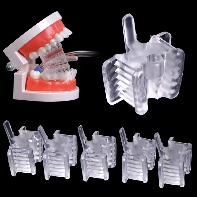 5pcs Dental Bite Pad, Mouth Support, Mouth Opener, Large Intraoral Support, Perforated Bite Pad, Transparent Bite Pad