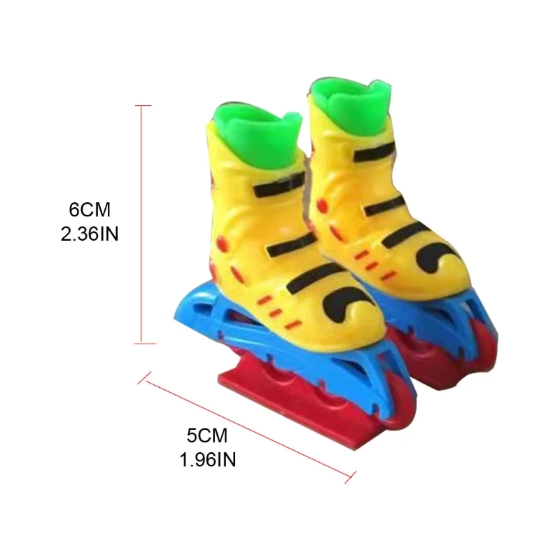 1Pair Novelty Finger Inline Skates Adults Kids Decompression Mini Ice Roller Skate Desktop Game Finger Toys Children Boys Gifts