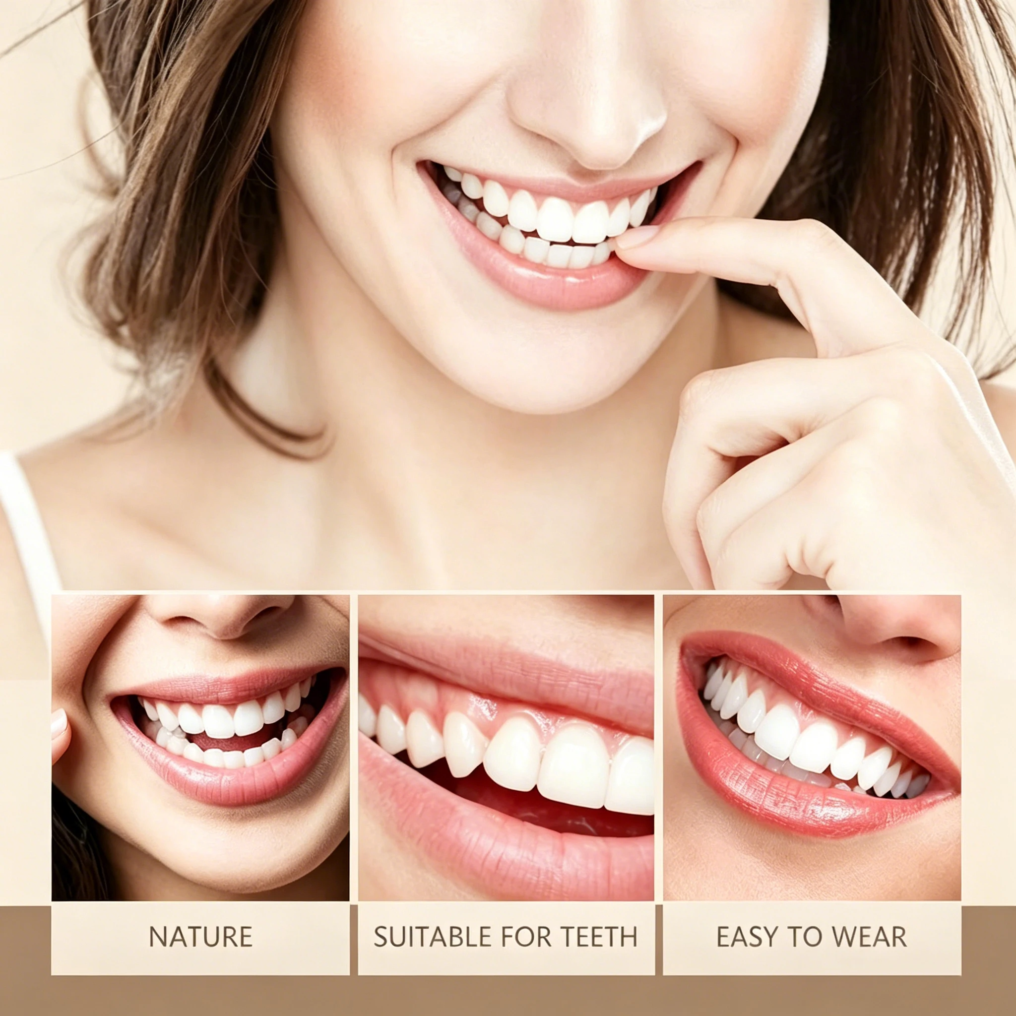 2026 New Soft Silicone Upper&Lower Dentures Comfort Realistic False Teeth Bright Smile Teeth Appliance for Adults