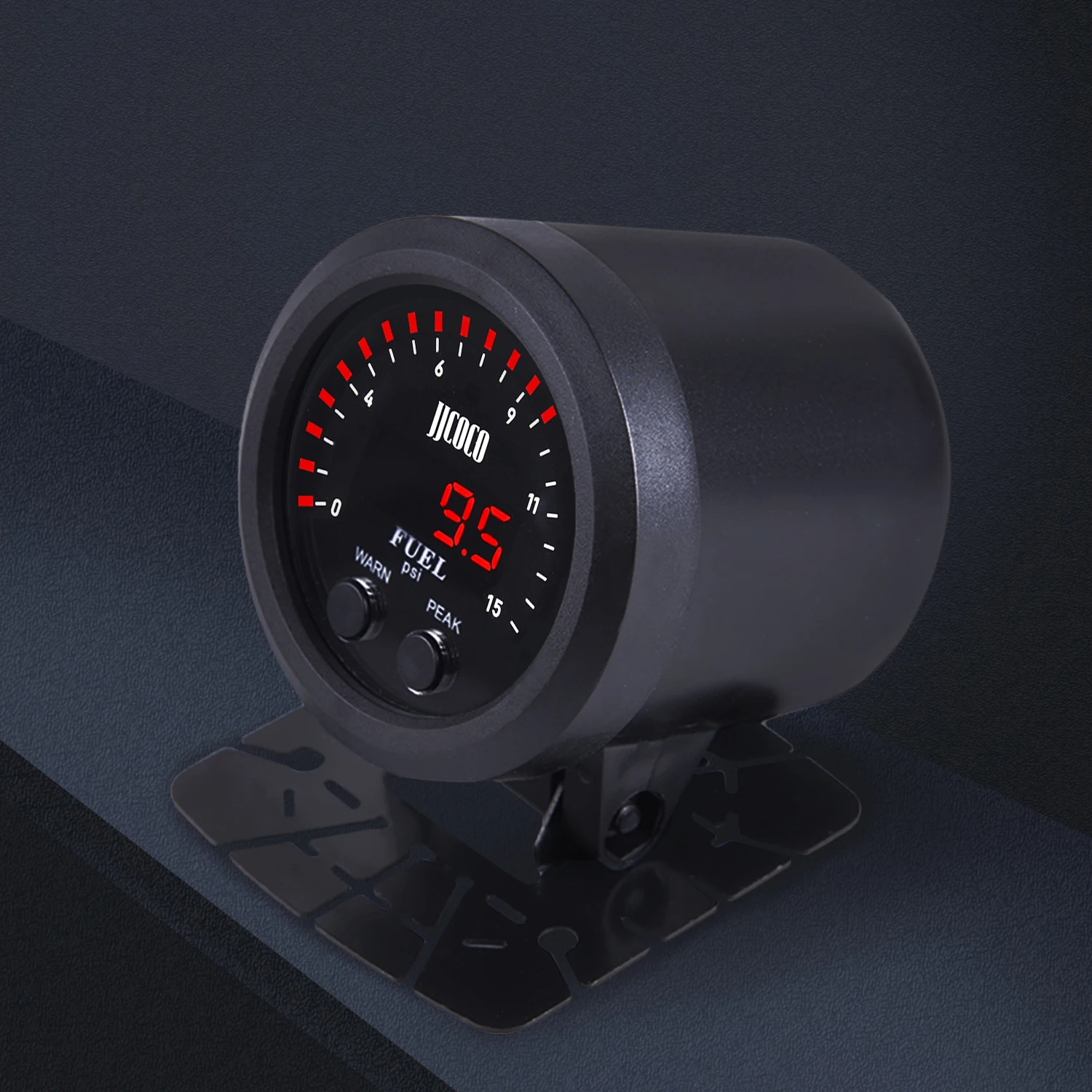 0-15 PSI Electronic Fuel Pressure Gauge With 1/8 Npt Sensor Fuel Pressure Red Display Digital Ultra-Thin Gauge