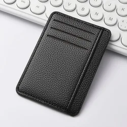 Men's Slim Minimalist Front Pocket Wallets RFID Blocking Credit Card Holder Portable Leather Wallets