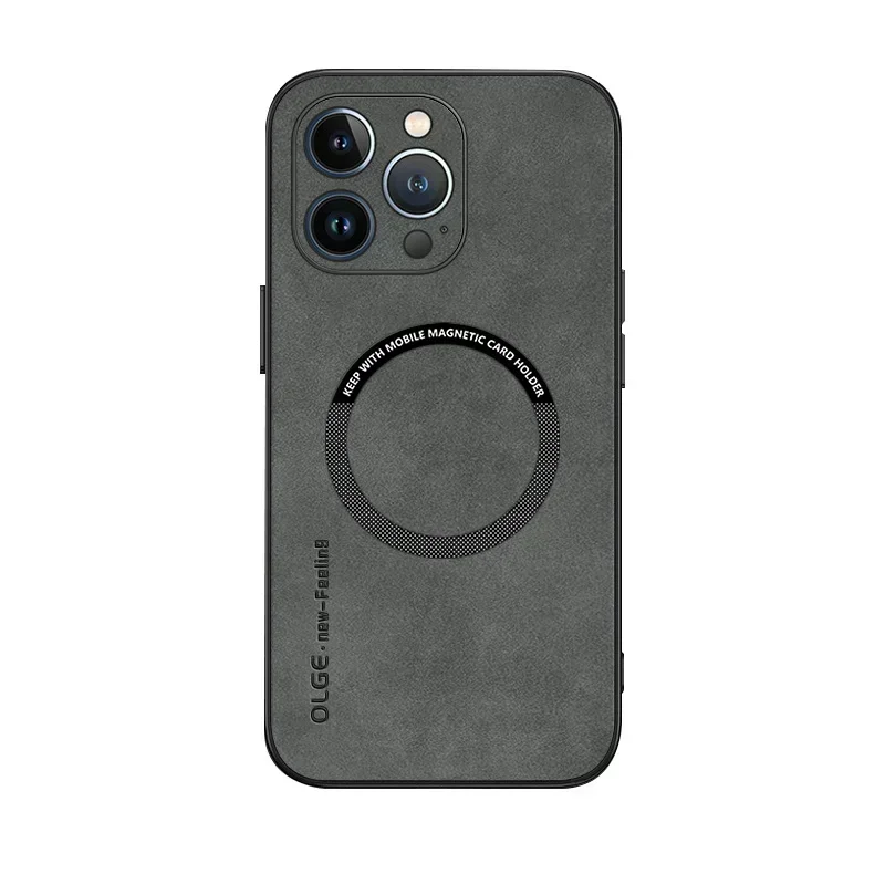 Voor Magsafe Luxe Lederen Schokbestendige Telefoon Gevallen Voor iPhone 17 16 15 14 13 12 11 Pro Max Plus magnetische Draadloze Opladen Cover