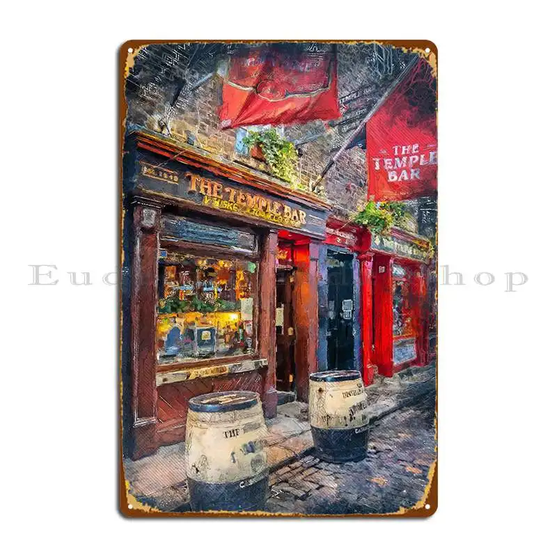 Dublin 21 Metal Sign Garage Design Pub Create Wall Decor Wall Decor Tin Sign Poster