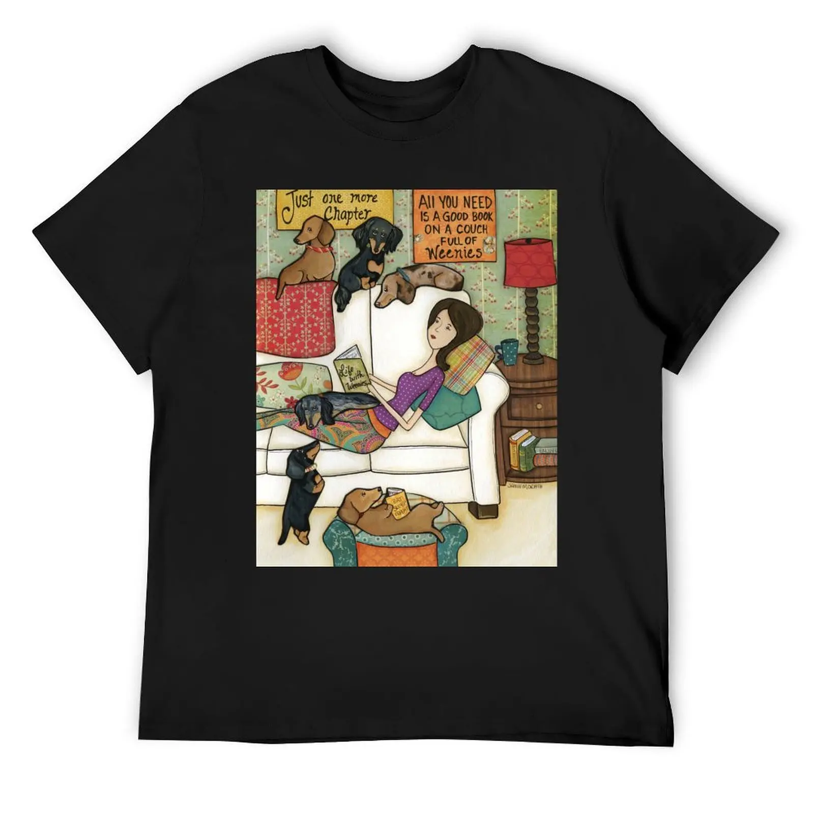 Books & Weenies T-Shirt oversized graphic tee plus size clothes luxury clothes men