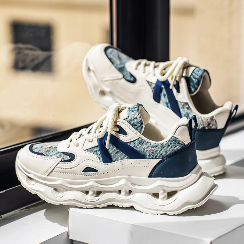 

Luxury Men's Breathable Running Sneakers Casual Trainer Fashion Loafers Race Tenis Shoes for Male Comfortable Slip-On Design